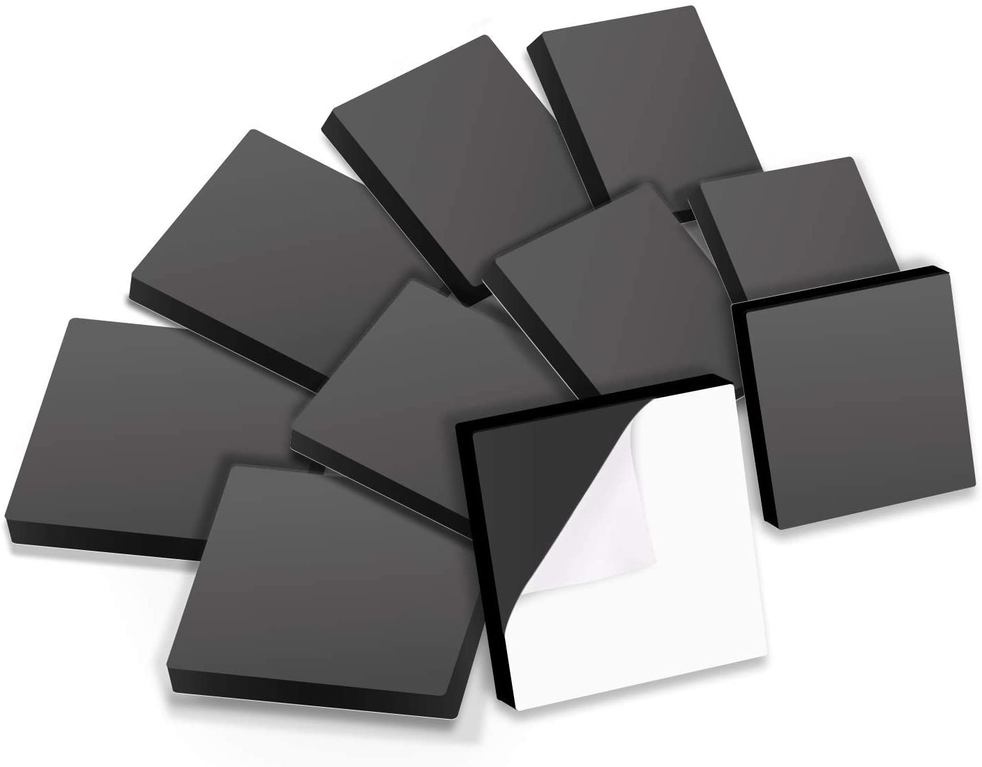 1 x 1 Self Adhesive Magnets - Pack of 25 - Small Squares - 60mil